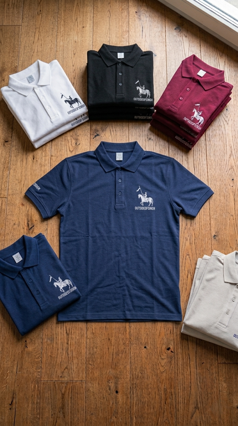NIRBHAU NIRVAIR NAVY BLUE POLO