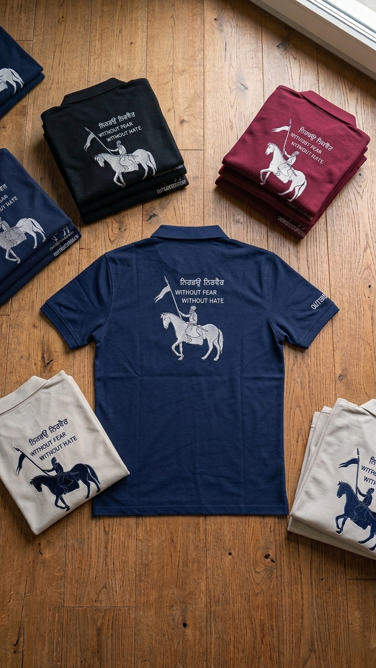 NIRBHAU NIRVAIR NAVY BLUE POLO