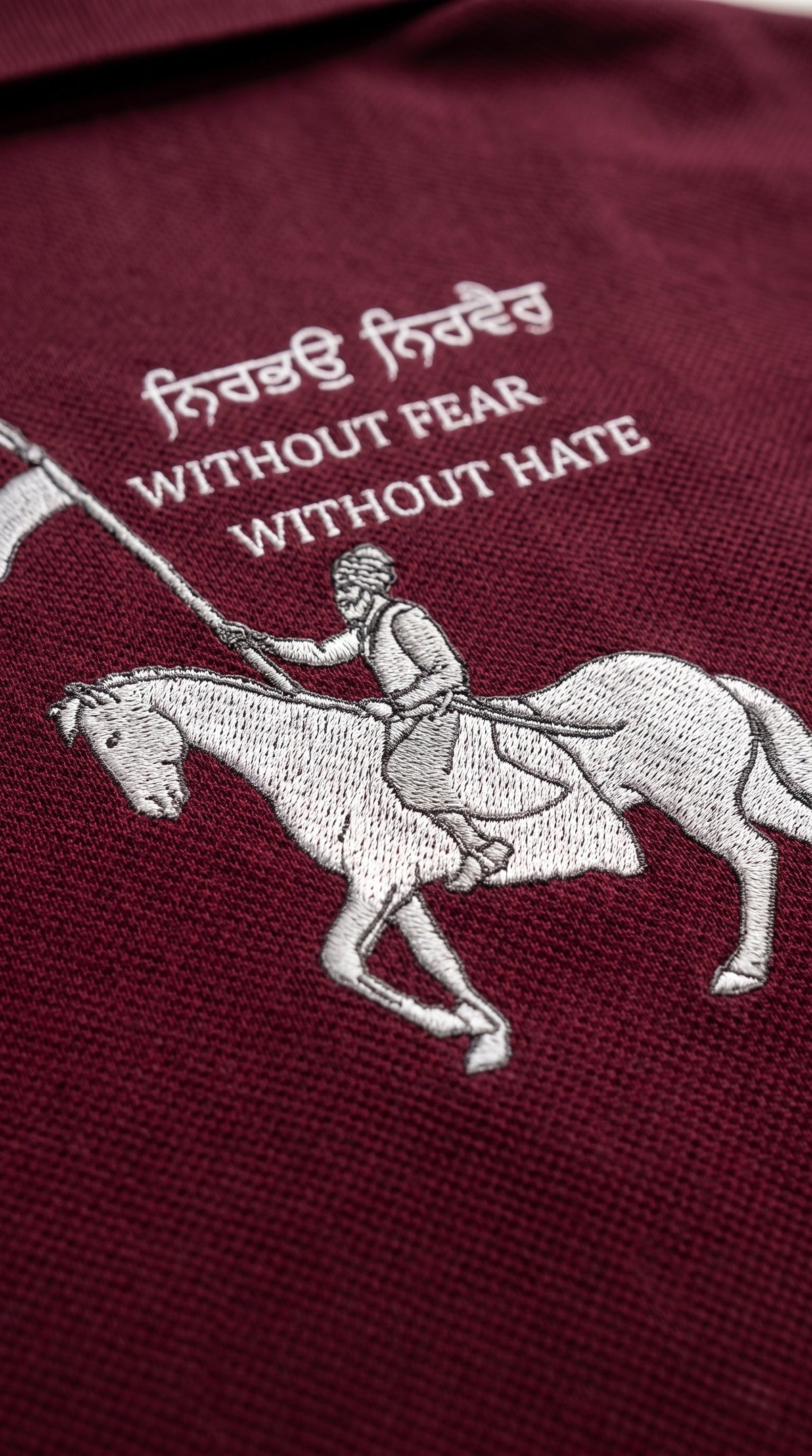 NIRBHAU NIRVAIR BORDEAUX POLO