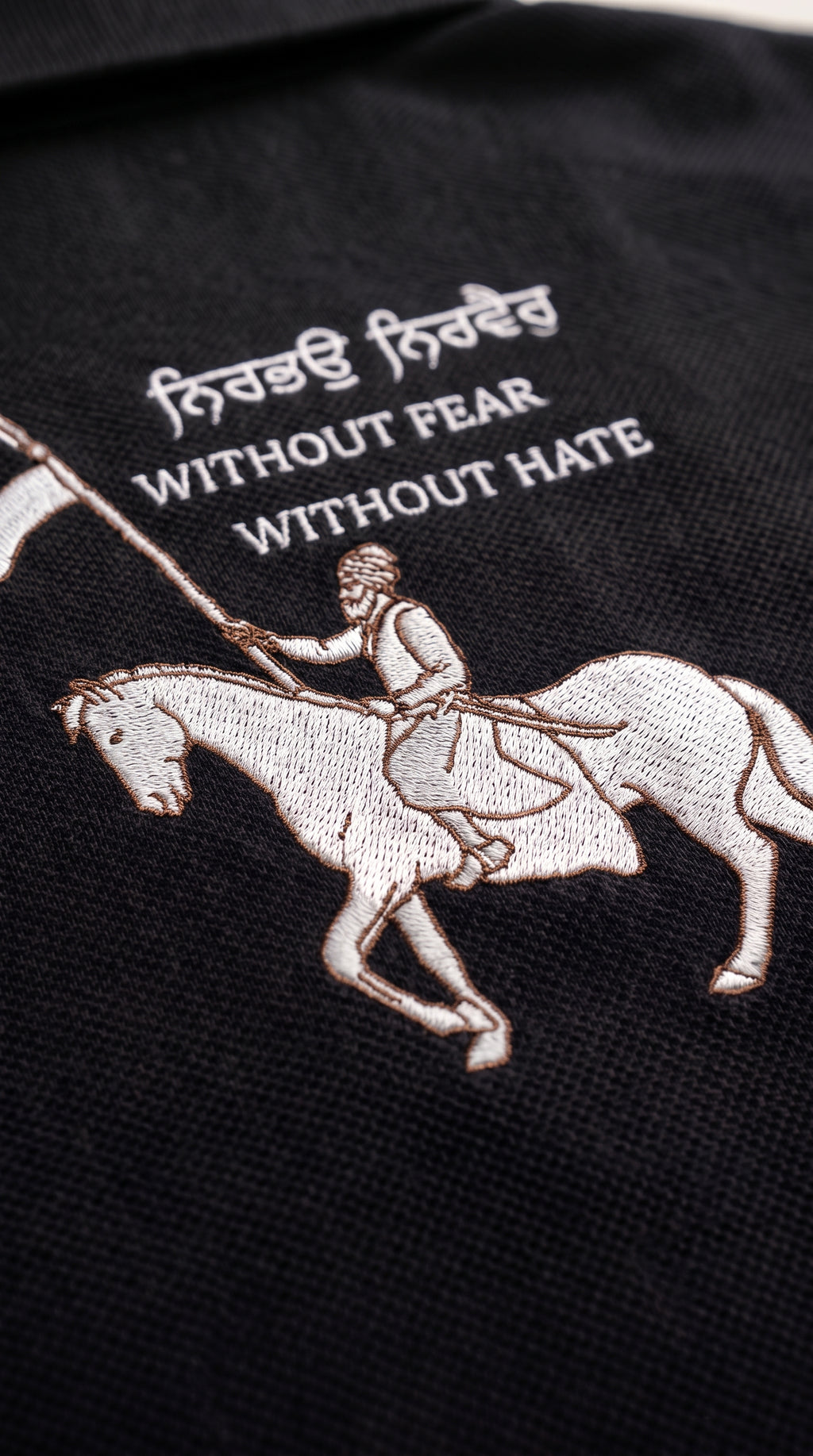 NIRBHAU NIRVAIR BLACK POLO