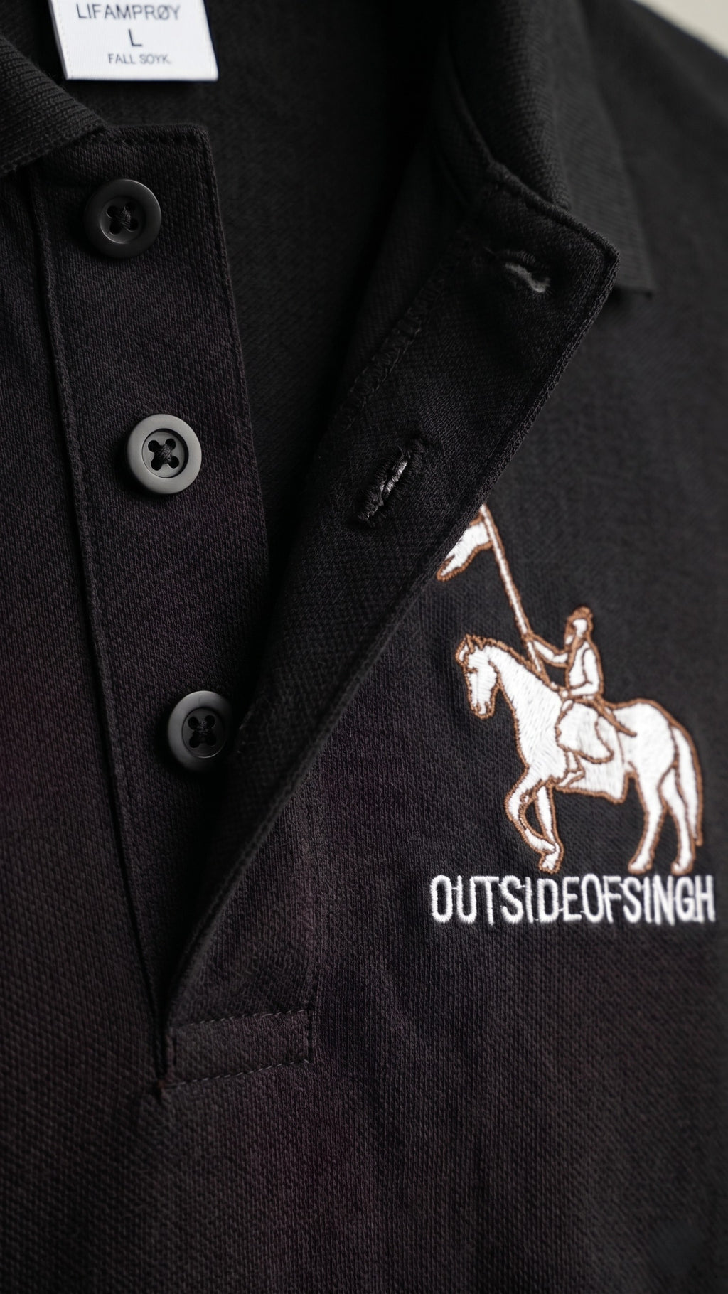 NIRBHAU NIRVAIR BLACK POLO