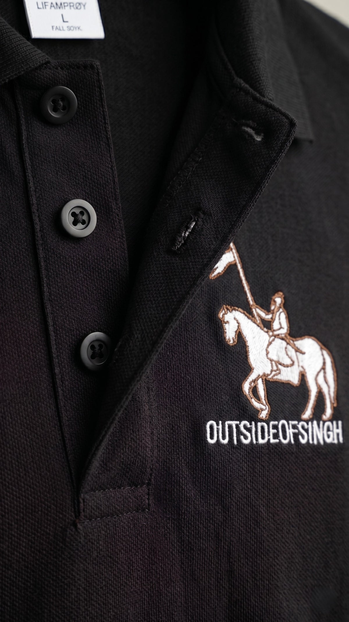 NIRBHAU NIRVAIR BLACK POLO