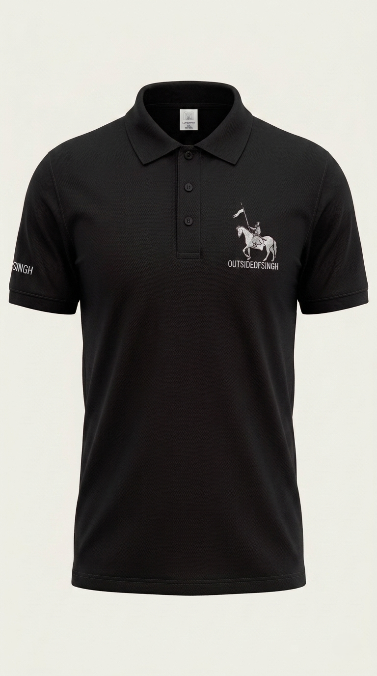 NIRBHAU NIRVAIR BLACK POLO