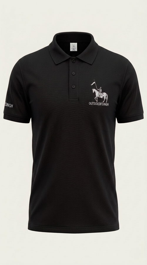 NIRBHAU NIRVAIR BLACK POLO