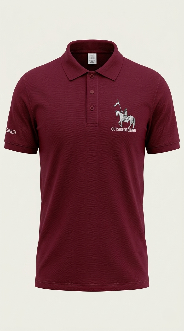 NIRBHAU NIRVAIR BORDEAUX POLO
