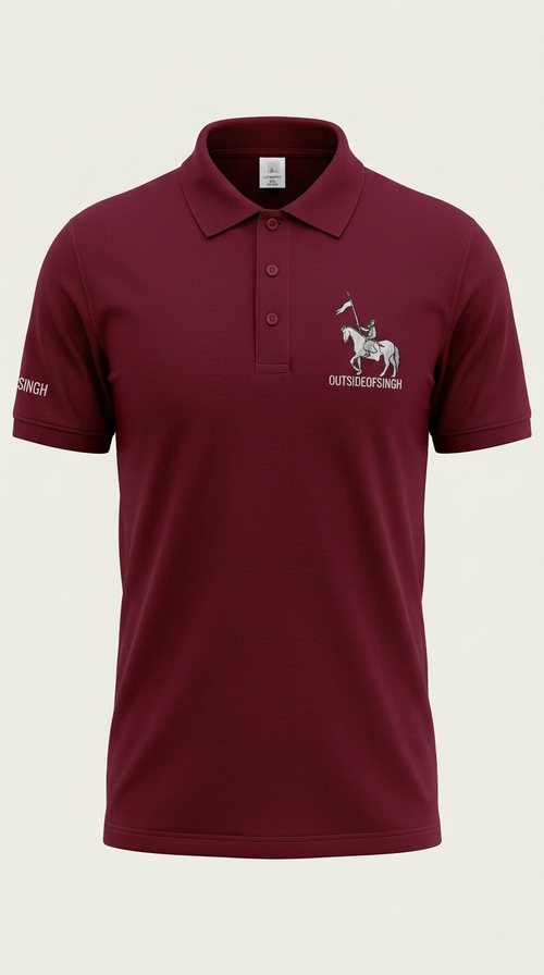 NIRBHAU NIRVAIR BORDEAUX POLO