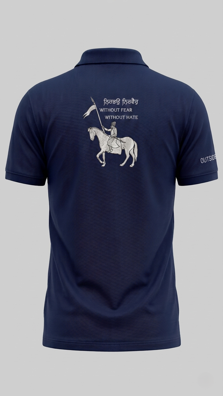 NIRBHAU NIRVAIR NAVY BLUE POLO