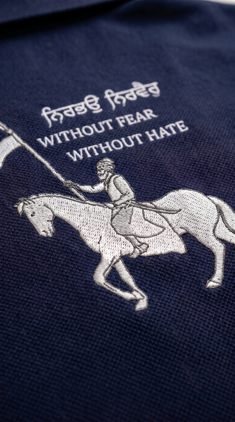 NIRBHAU NIRVAIR NAVY BLUE POLO