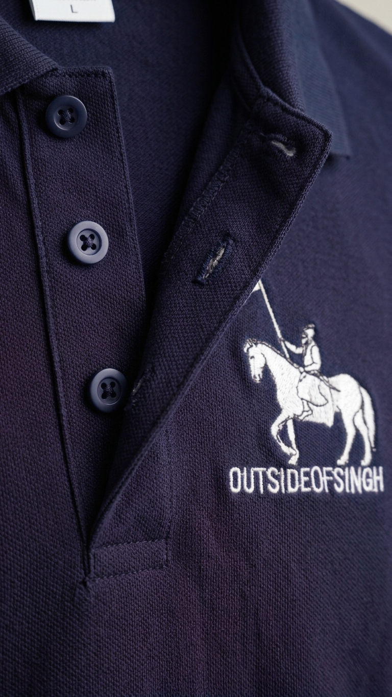 NIRBHAU NIRVAIR NAVY BLUE POLO