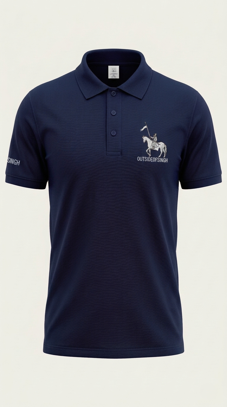 NIRBHAU NIRVAIR NAVY BLUE POLO